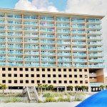View of Atlantic Breeze Ocean Resort from the beach.