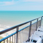 The balcony view from one of our rooms.