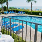 Our oceanfront outdoor pool.