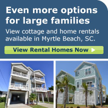 What is peak season for Myrtle Beach monthly rentals?