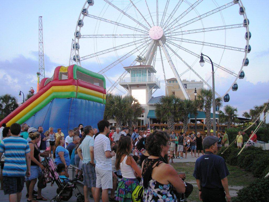 Live entertainment and activities for kids right in shadow of the Myrtle Beach SkyWheel